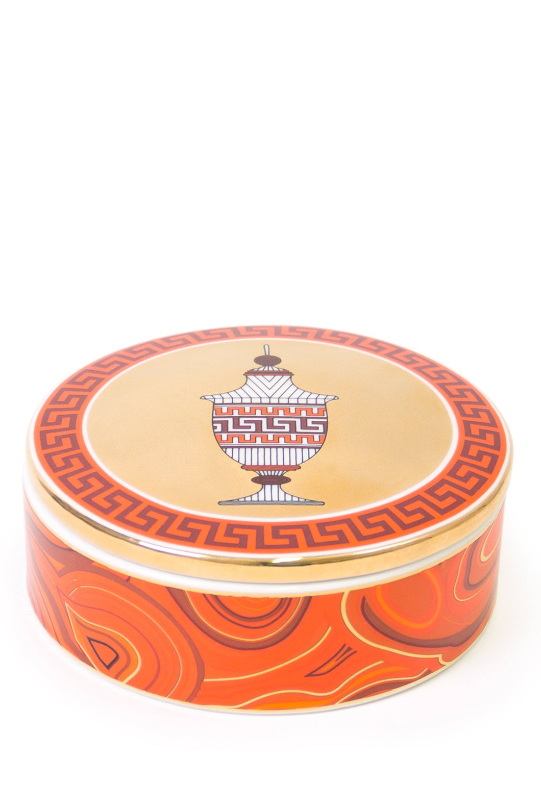 Jonathan Adler Luxembourg Pagoda Trinket Box - Red And Gold