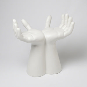 HANDS STOOL-MATTE WHITE