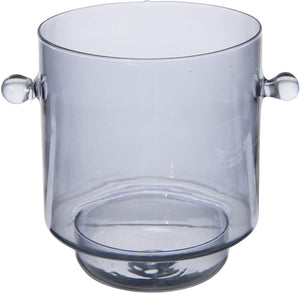 6.75" L x 5" W x 5.76"H 1.5 Quart Glass Ice Bucket