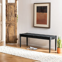 Load image into Gallery viewer, Bandelier Bench/Black/Black Leather
