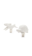 Load image into Gallery viewer, Jonathan Adler Tortoise And Hare Bottle Stopper Set
