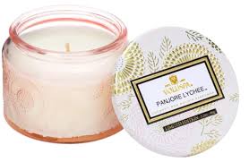 Voluspa Panjore Lychee Small Glass Jar Candle