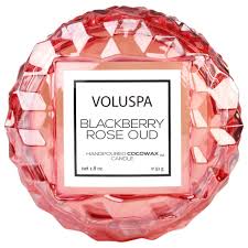 Voluspa Blackberry Rose Oud 1.8 Macaron Jar Candle