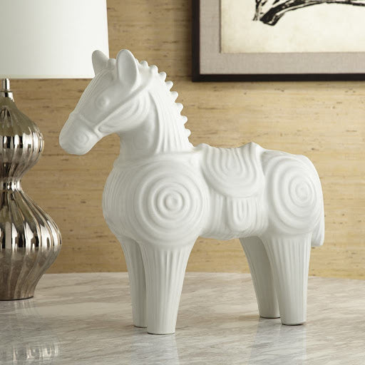 MENAGERIE - LARGE HORSE- WHITE - 379